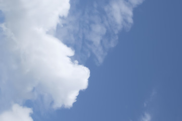  background of white clouds on a blue sky
