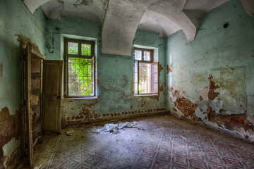 Marode Villa auf dem Bauernhof
