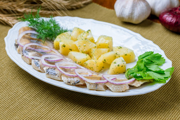 Herring with potatoes