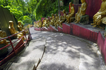 Statues at Ten Thousand Buddhas Monastery in Sha Tin