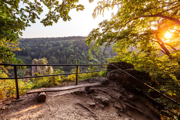 Obraz premium Colorful Ojcow National Park view
