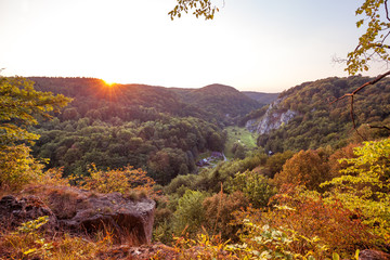Fototapeta premium Colorful Ojcow National Park view