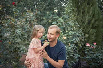 Fototapeta premium daughter and her dad