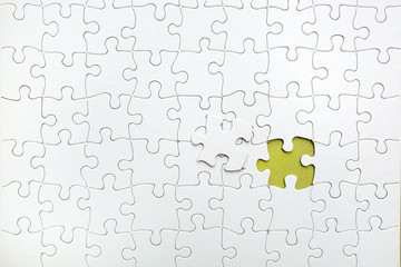Missing piece in a jigsaw puzzle