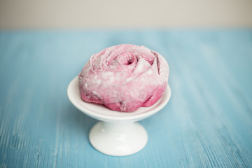 Fluffy and delicious home made zephyr marshmallow, sweet gift