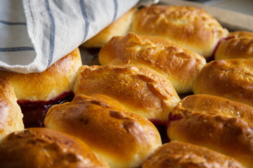 Home baked stuffed buns