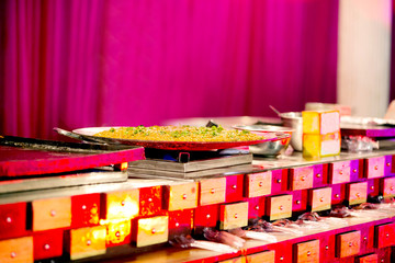 Beautifully decorated catering