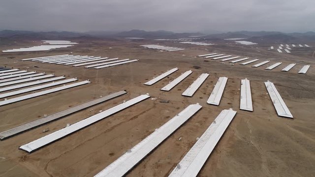 Aerial of a chicken farm