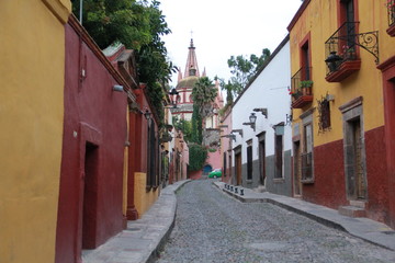 Callejón en San Miguel de allende
