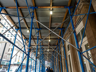 typical New York scaffoldings