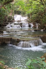 Fotobehang beautiful Waterfall, Thailand © chalongrat