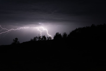Lightning storm in the utah mountains 3