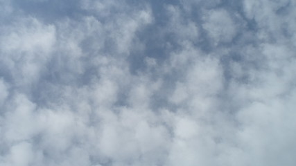 The sky is sunny and cloudy