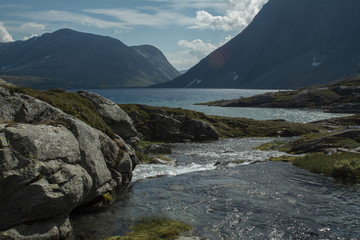 High Altitude Glacial River
