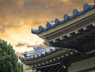 Ancient temple roof