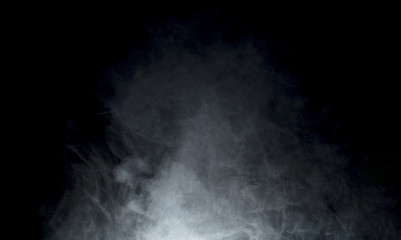 Smoke on black background