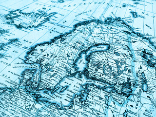 古地図　北ヨーロッパ