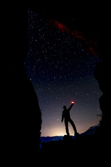 entrance and examination at night