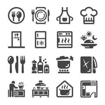 kitchen icon set 