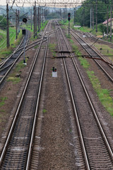 Obraz na płótnie Canvas communication of the railway