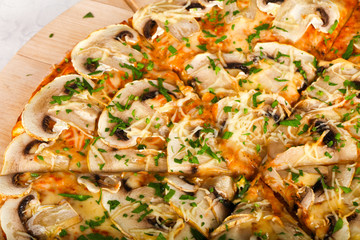 Mushroom pizza