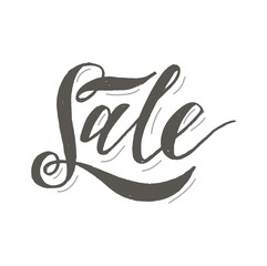 Fototapeta premium Sale lettering Calligraphy Brush Text Holiday Vector