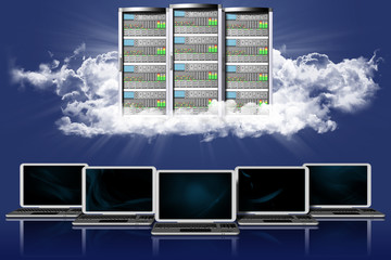 Server computer dati.. Connessione e archiviazione dati computer, applicazioni..