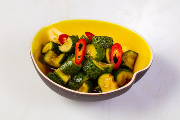 Asian marinated cucumber