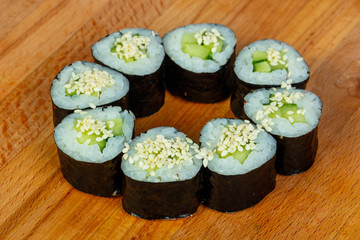 Maki with cucumber
