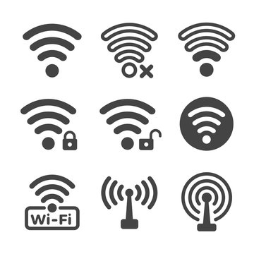 wifi icon set