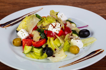 Traditional Greek salad