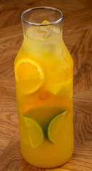Homemade lemonade with citrus