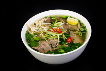 Vietnamese cuisine Pho Bo soup