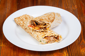 Doner Kebab with meat