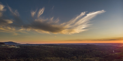 Sonnenuntergang - Luftaufnahme - Panorama
