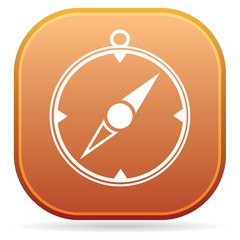 Compass icon isolated