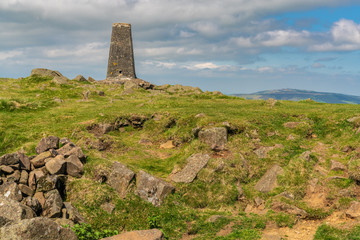 The top of Titterstone Clee near Cleeton, Shropshire, England, UK