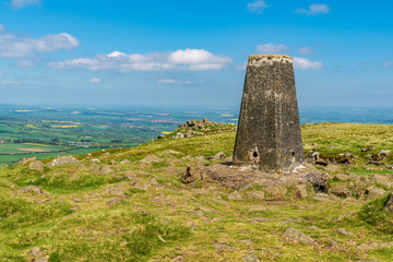 The top of Titterstone Clee near Cleeton, Shropshire, England, UK