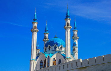 Fototapeta na wymiar Kazan, Russia - the Tatar main city is a stunning mix of millenary history and soviet heritage, leaded by the Kazan Kremlin, a Unesco World Heritage 