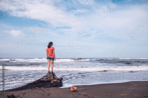 Caribbean Sea In Tortuguero Beach Costa Rica Stock Photo And Caribbean Sea In Tortuguero Beach Costa Rica