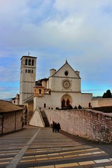 view of famous Basilica of St. Francis of Assisi