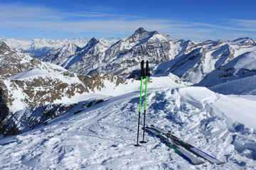 ski de randonn&eacute;e dans le Grand Paradis