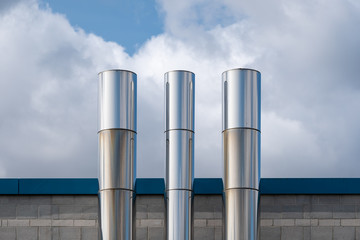 Three Shiny Chimneys