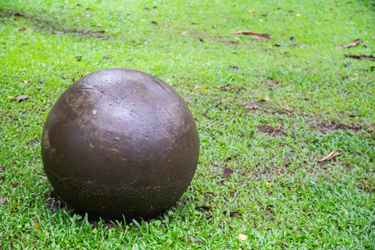 Replica Stone Spheres from Costa Rica in Arenal Volcano