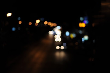 Boogie, car lights or street lights.