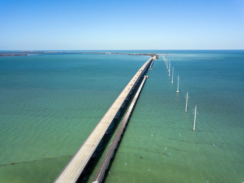 Drone view on the Florida Keys