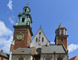 Wawel Cathedral on Wawel Hill in Krakow, also known as the Royal Archcathedral Basilica of Saints...