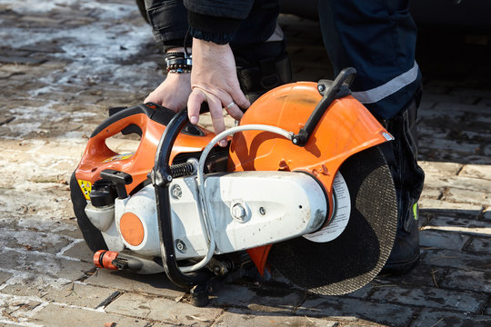 Rescuers prepare special equipment for use