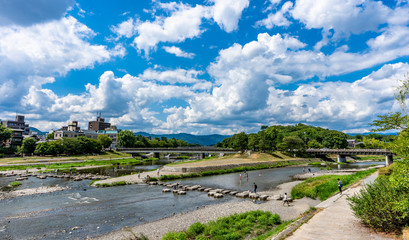Fototapeta premium 京都 鴨川デルタ