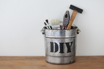 ステンシル　DIY風景